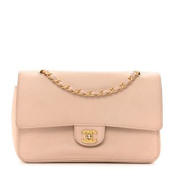 nude chanel bag|CHANEL Grained Calfskin Medium Classic Pure Double Flap .